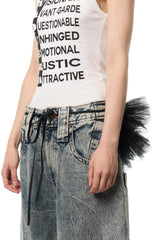 Vaquera Tulle Belt / Black | distal phalanx
