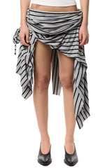 Vaquera Striped Jersey Skirt | distal phalanx