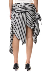Vaquera Striped Jersey Skirt | distal phalanx