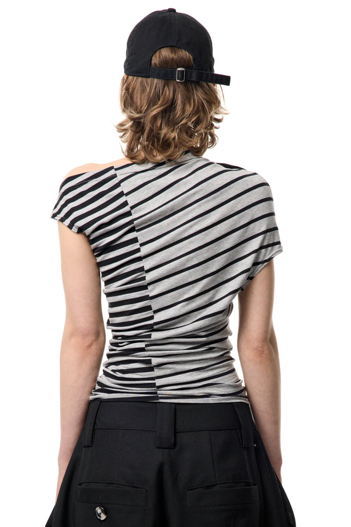 Striped Corsage Top