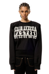 Shoulder Pad Sweatshirt
