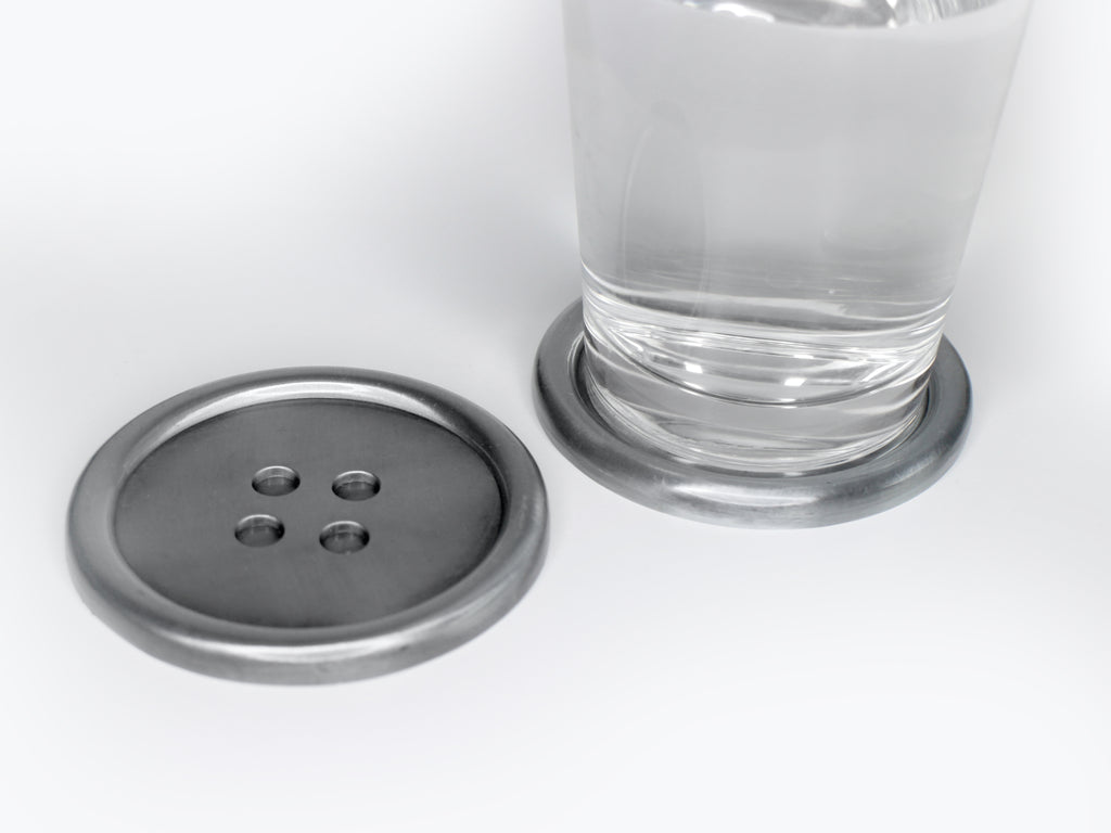 Cute as a Button Coaster