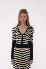 Lucila Safdie Candy Cardigan / Stripes [LAST ONE] | distal phalanx