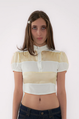 Lucila Safdie Margaret Polo Top / White | distal phalanx