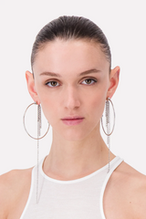 Justine Clenquet Sienna Large Hoop Earrings | distal phalanx