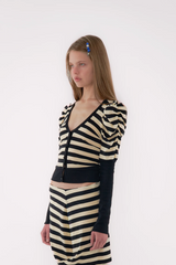 Lucila Safdie Candy Cardigan / Stripes [LAST ONE] | distal phalanx