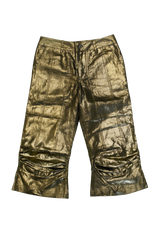 Sophie Wang Capris Trousers / Gold Linen [LAST ONE] | distal phalanx