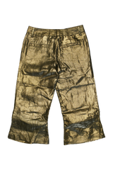 Sophie Wang Capris Trousers / Gold Linen [LAST ONE] | distal phalanx
