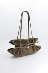 Sidney Suede Bag / Clay