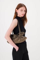 Sidney Suede Bag / Clay