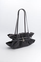 Sidney Suede Bag / Grey
