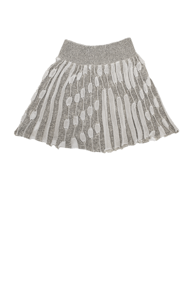 Ripple Skirt / Black or Cream