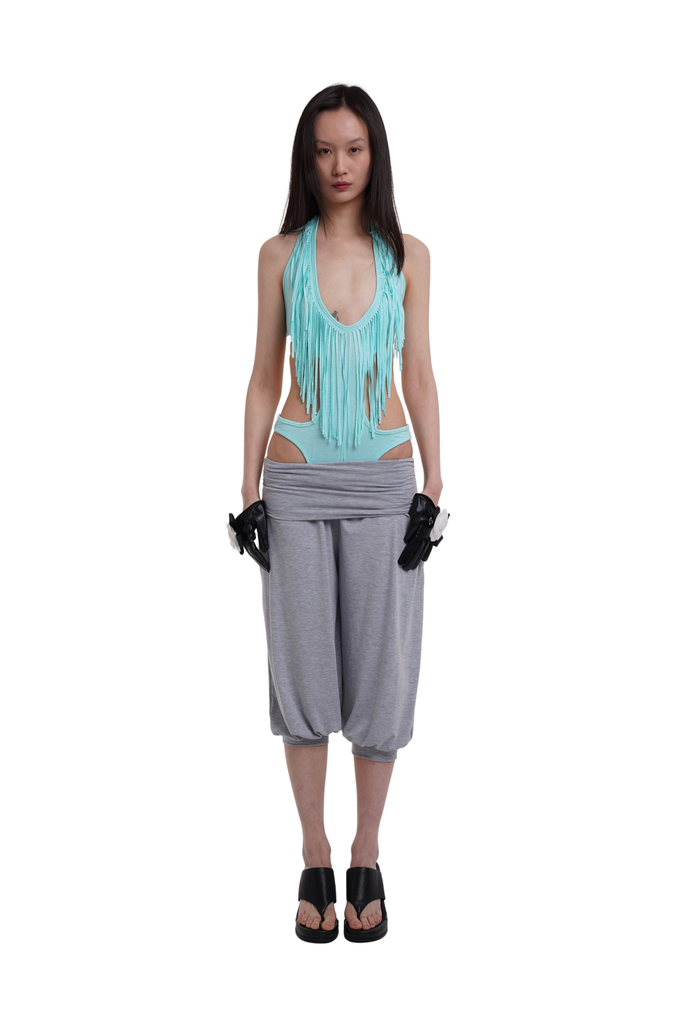 Fringe Bodysuit / Ice