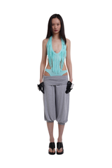 Fringe Bodysuit in Ice
