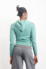 Shrunken Hoodie / Turquoise