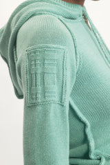 Shrunken Hoodie / Turquoise