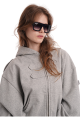 Cover Hoodie / Grey Marl