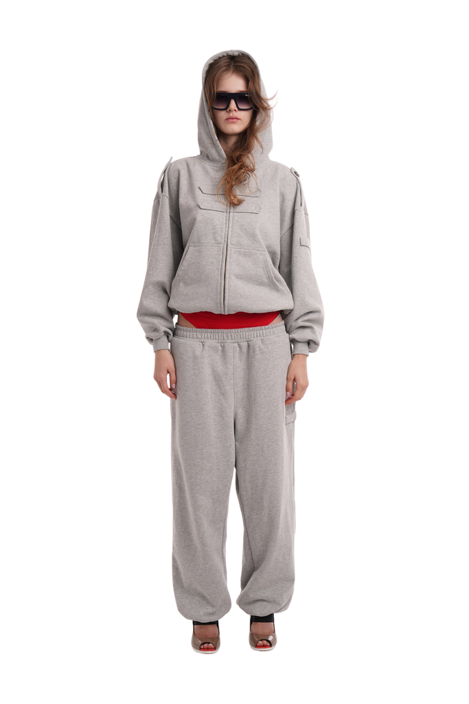 Cover Hoodie / Grey Marl