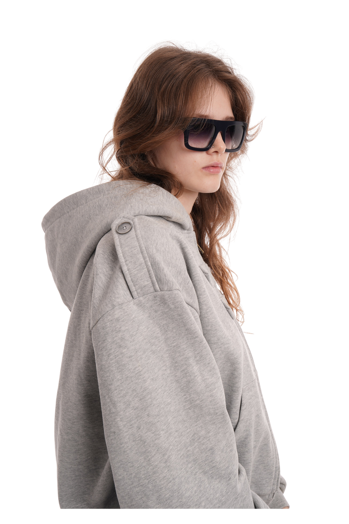 Cover Hoodie / Grey Marl