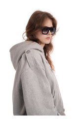 Cover Hoodie / Grey Marl