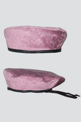 Lavender Velvet Beret [LAST ONE]
