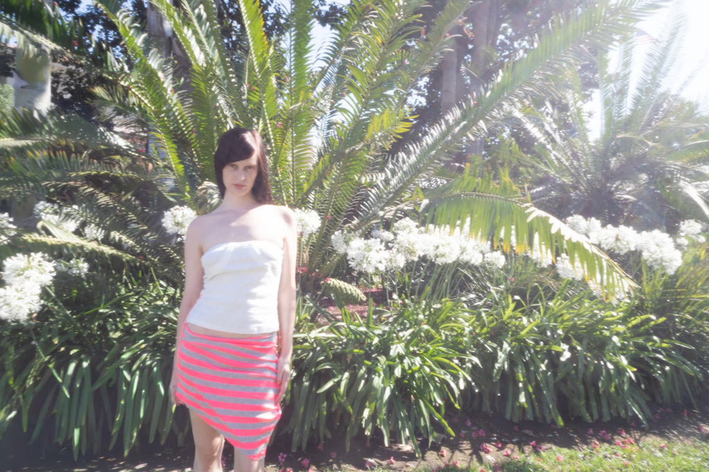 Helena Skirt / Pink Stripes