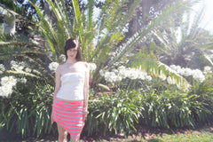 Lucila Safdie Helena Skirt / Pink Stripes | distal phalanx