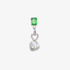 Pocket Pearl Earring / Green
